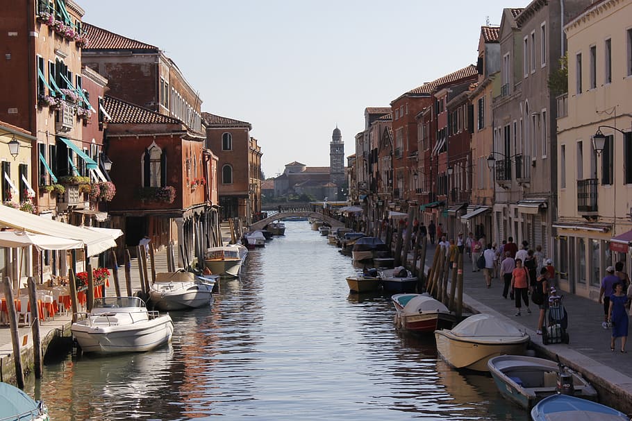 lagoon, burano, boot, nautical Vessel, canal, italy, architecture HD wallpaper