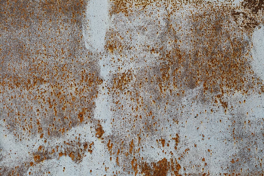 brown and white surface, texture, metal, rust, sheet, material