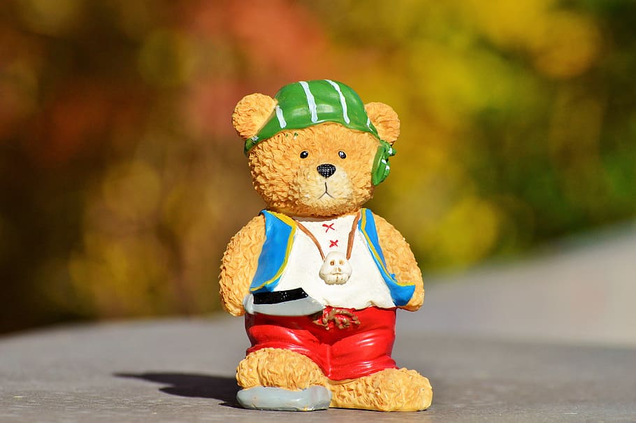 teddy, teddy bear, figure, bears, sweet, pirate, piratenbär HD wallpaper