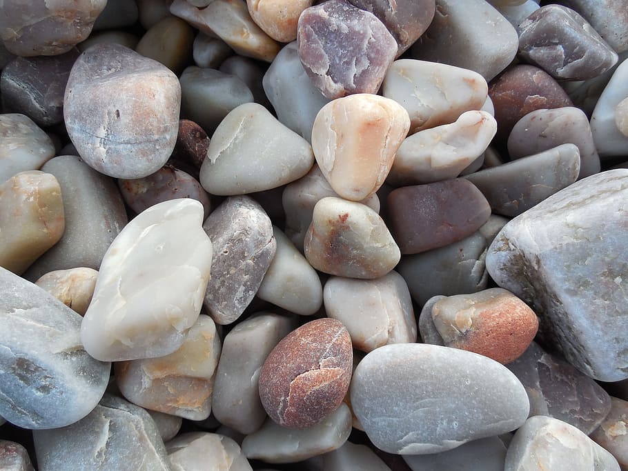 stone lot, rocks, geology, stones, colors, beach, formation, pile, HD wallpaper