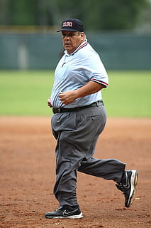 Umpire, Baseball, Concentration, running, sport, game, field HD wallpaper