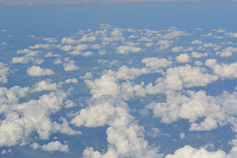 sky, clouds, cloudy sky, landscape, view from the top, cloud - sky HD wallpaper