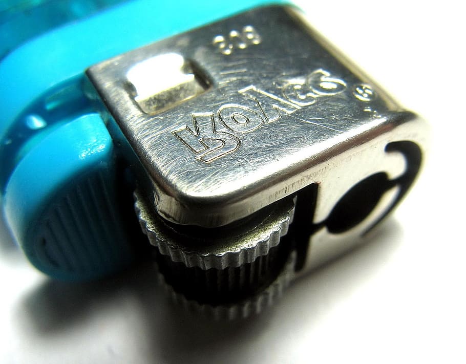 lighter, fire, blue, plastic, flammable, fuel, gas, connection HD wallpaper