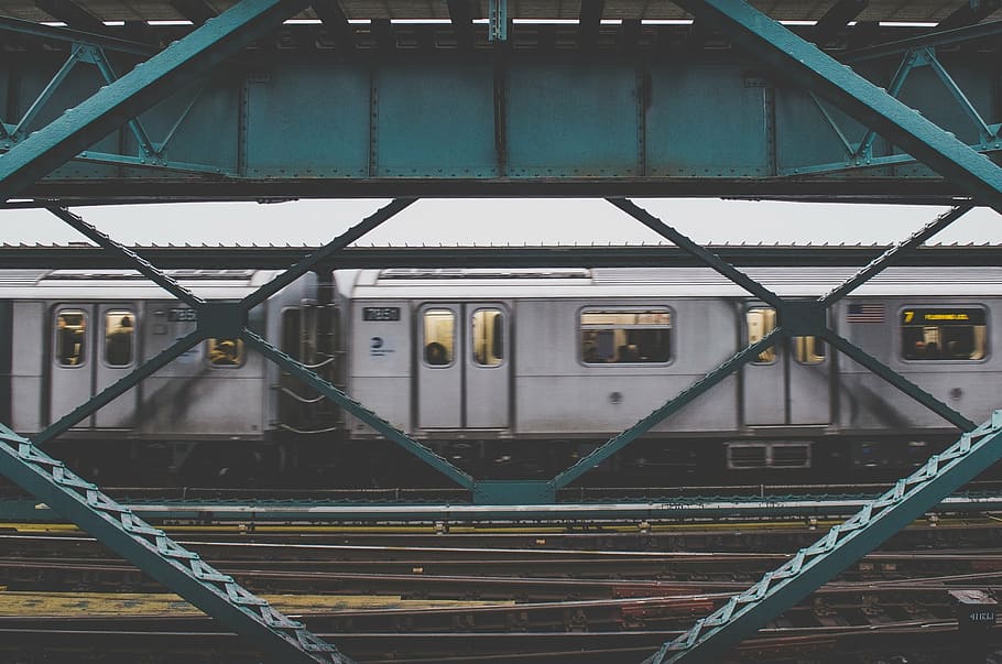 subway, train, tracks, railway, railroad, transportation, urban HD wallpaper