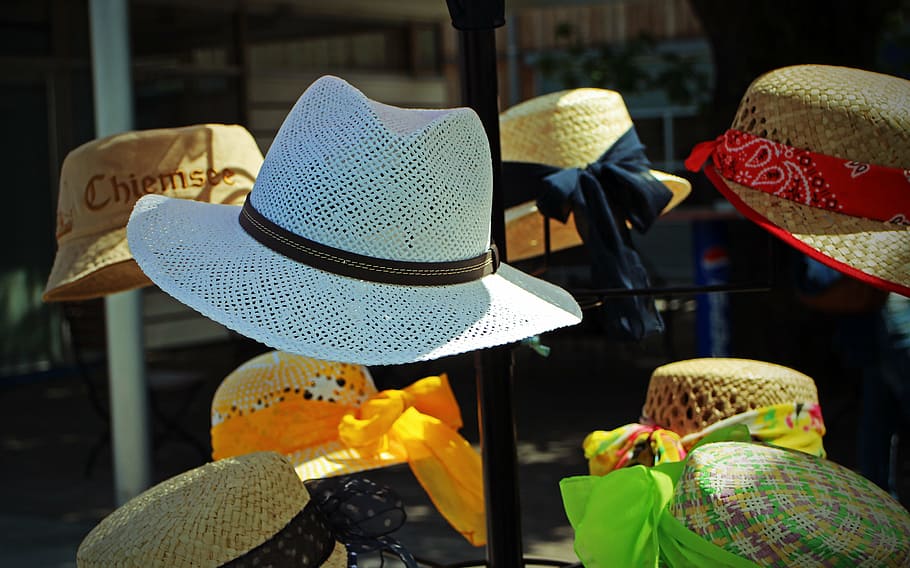 sun protection, hat, straw hat, headwear, sun hat, clothing HD wallpaper