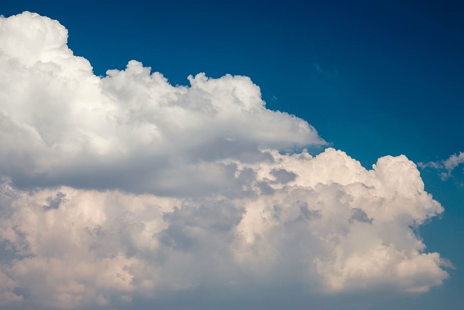 cloud, the sky, blue, spring, kumulus, cloud - sky, cloudscape HD wallpaper