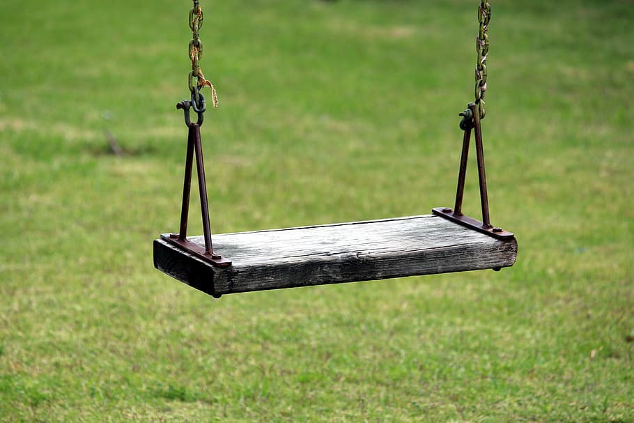 grass, park, chain, swing, backyard, play, playground, royalty  images HD wallpaper