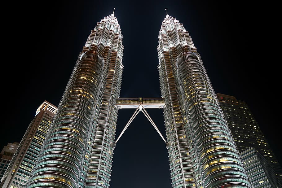 Petronas Tower Malaysia, skyscraper, building, structure, great HD wallpaper