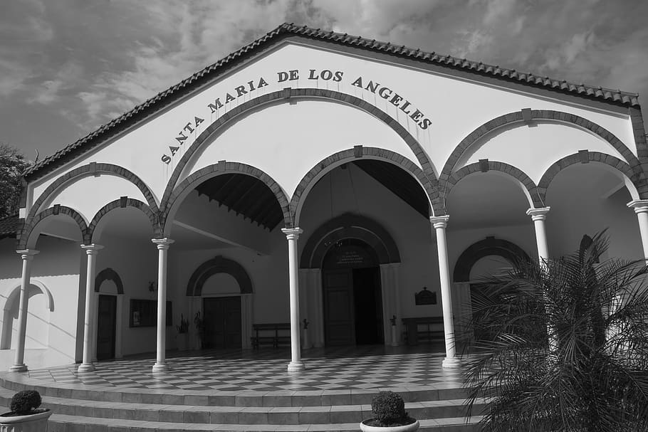 church, byw, angular, estudio357, paraguay, arch, built structure HD wallpaper