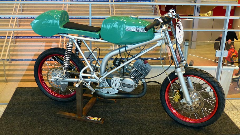 exhibition, fair, motorcycle, oldtimer, old motorcycle, transportation HD wallpaper