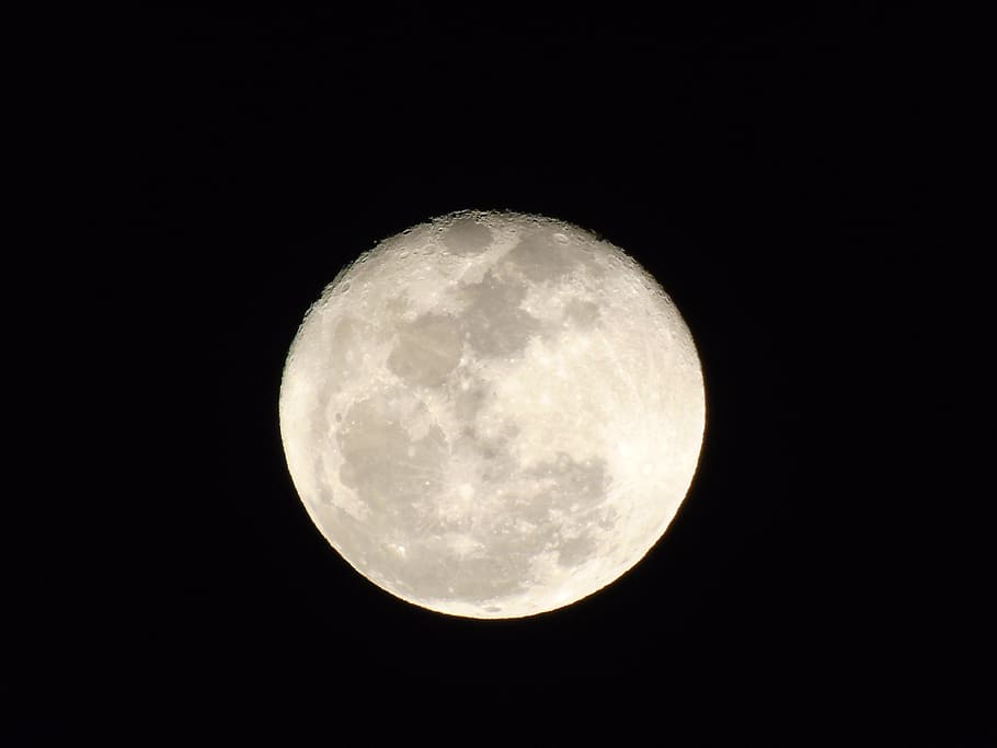 full moon, Super Moon, night, astronomy, moon Surface, sky HD wallpaper