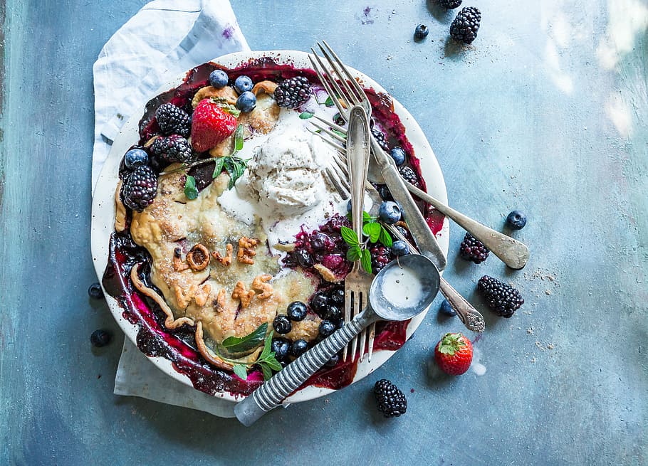 fruit dish on white ceramic plate, baked pizza on white plate HD wallpaper
