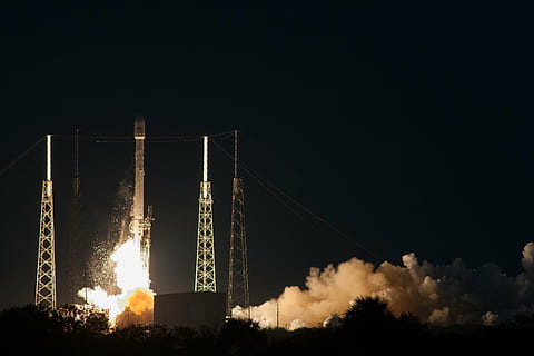 taking off space craft, rocket launch, night, countdown, spacex HD wallpaper
