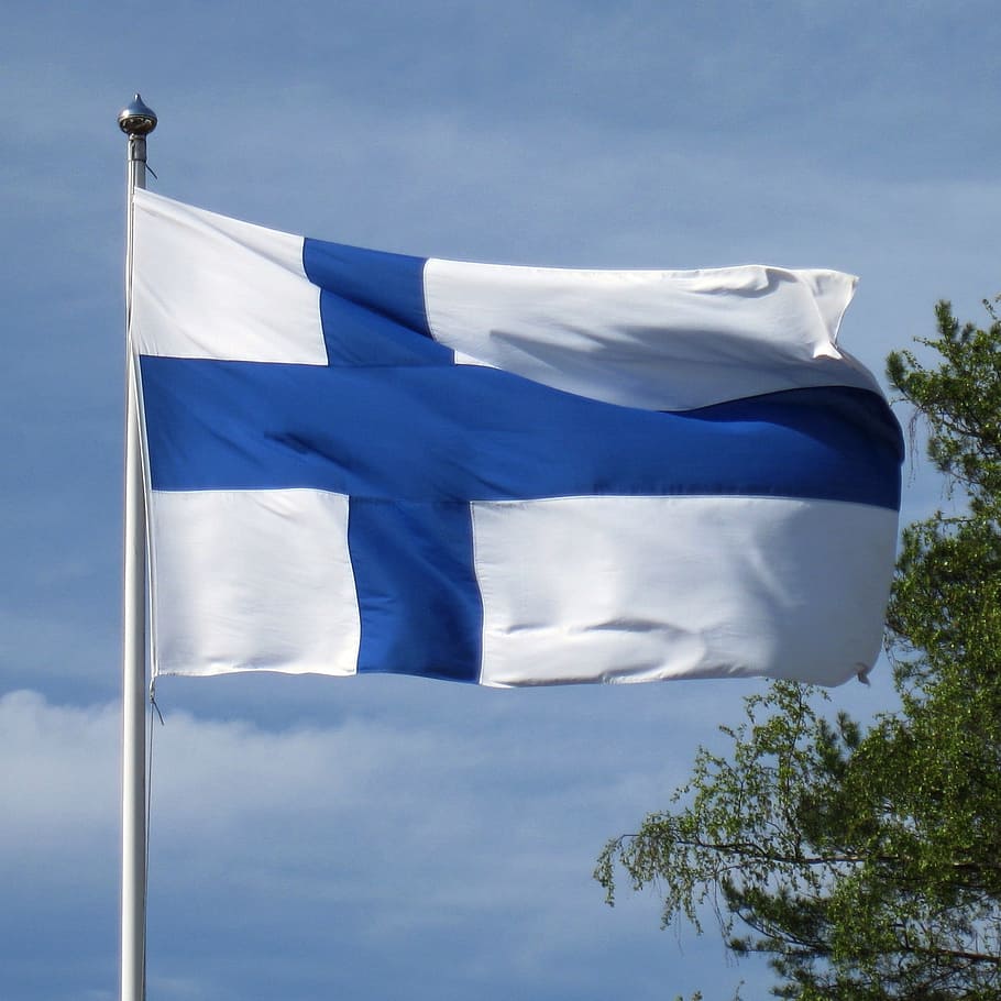 Flag Of Finland, Blue Cross Flag, finnish, nordic, through europe, HD wallpaper