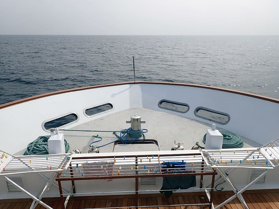 bow, point, front, boat, yacht, vessel, sea, water, nautical vessel, HD wallpaper