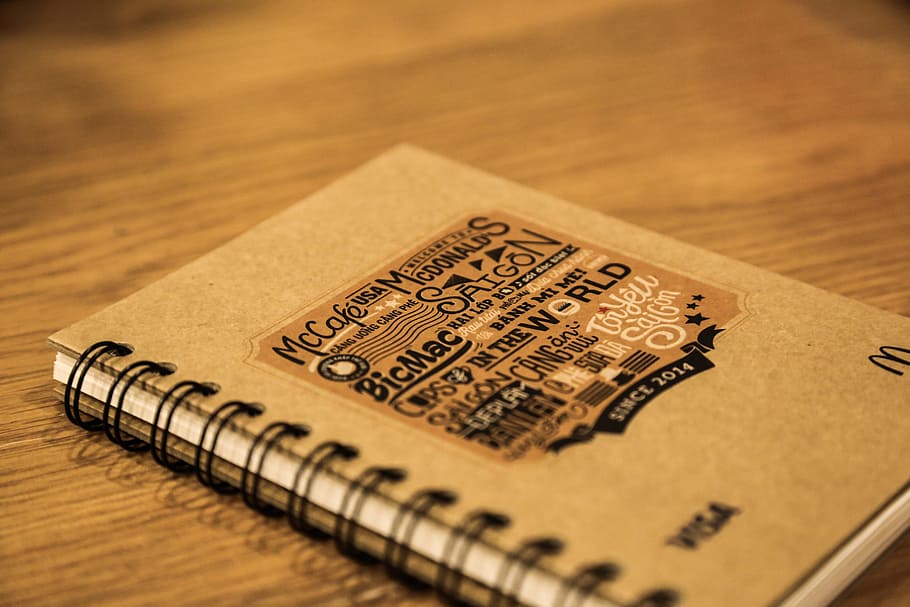 Book, Desk, Typography, close-up, wood - material, selective focus HD wallpaper