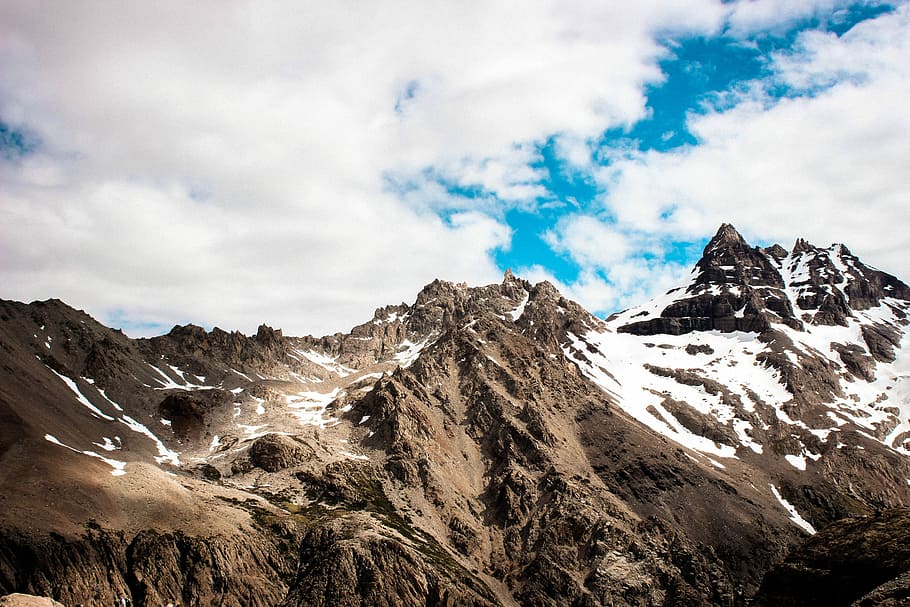 landscape photography of mountain, mountain range, snow, winter HD wallpaper