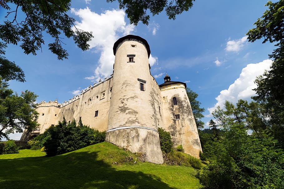 castle, top, poland, niedzica, old, europe, landmark, travel, HD wallpaper