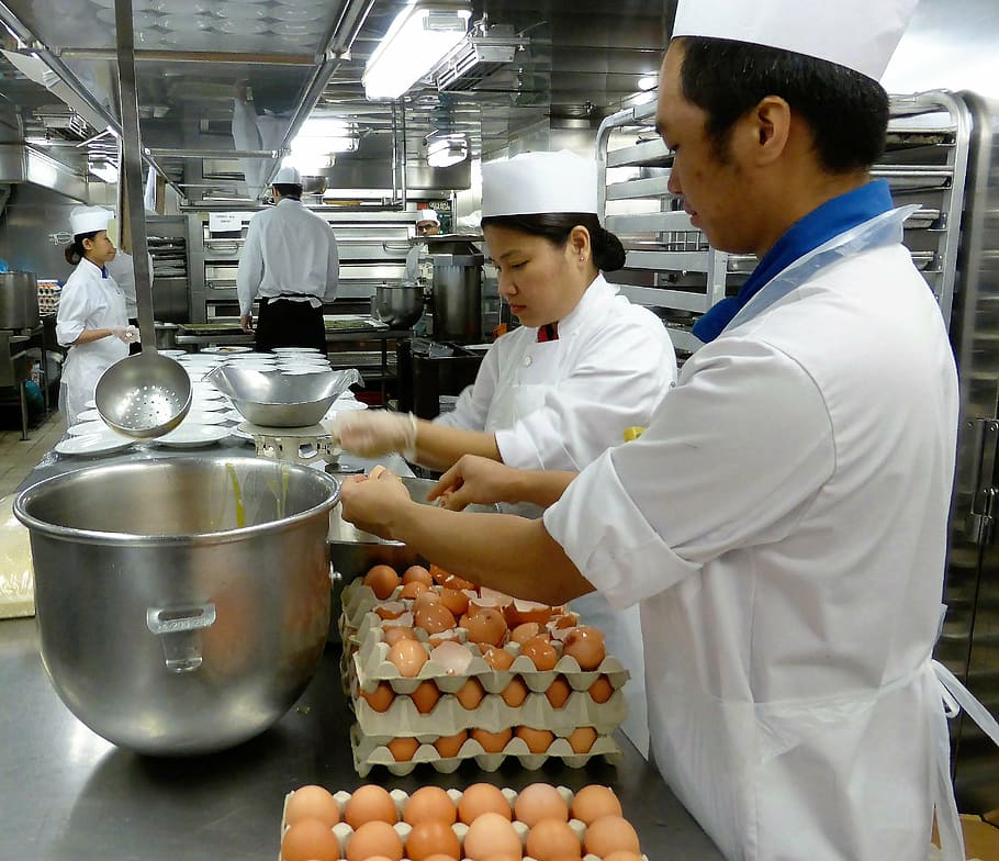 kitchen, cooks, baking, eggs, bowl, ingredient, fresh, occupation HD wallpaper