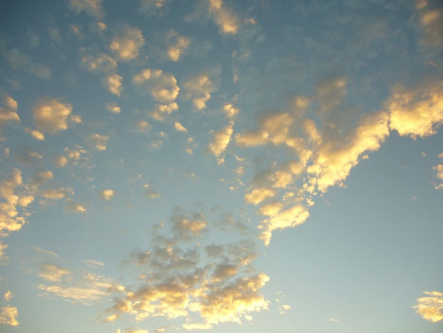 Clouds, Spotlight, sky, blue, nature, weather, backgrounds HD wallpaper