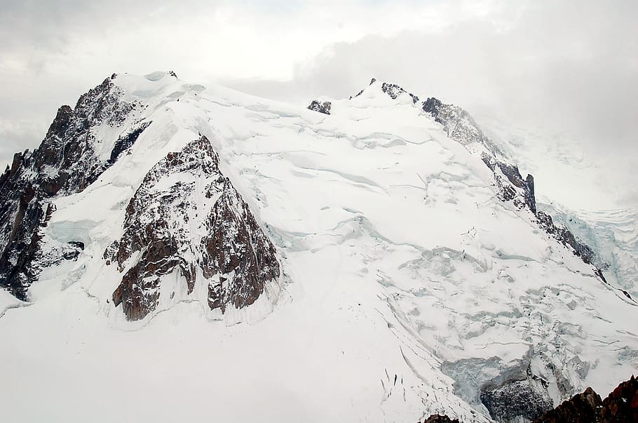 mountains, snow, nature, landscape, winter, ice, white, mountaineering HD wallpaper