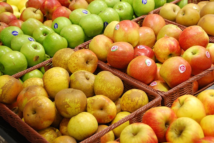 apples, fruit, power, healthy eating, food and drink, freshness HD wallpaper