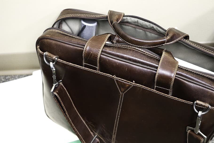 office, suitcase, business, work, leather, no people, indoors HD wallpaper