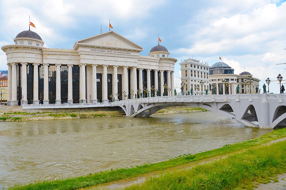 Opera, Skopje, Building, architecture, famous Place, river HD wallpaper