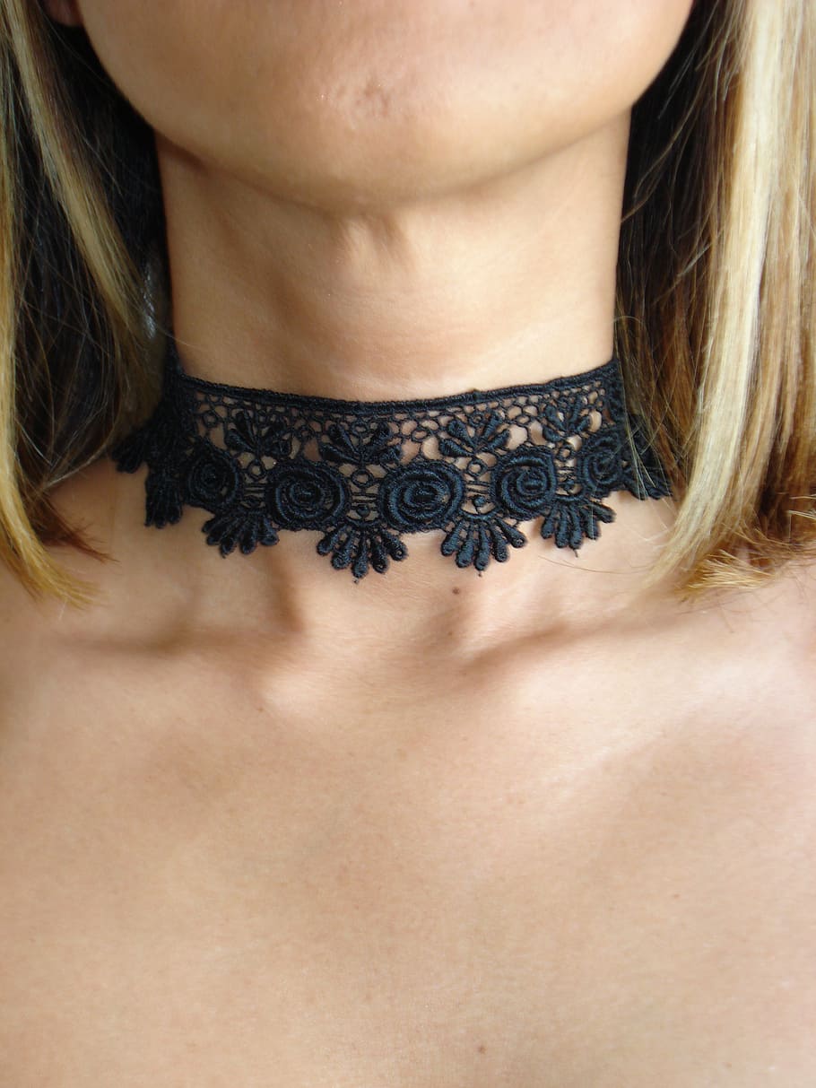 woman, neck, collar, paste, midsection, one person, human body part HD wallpaper