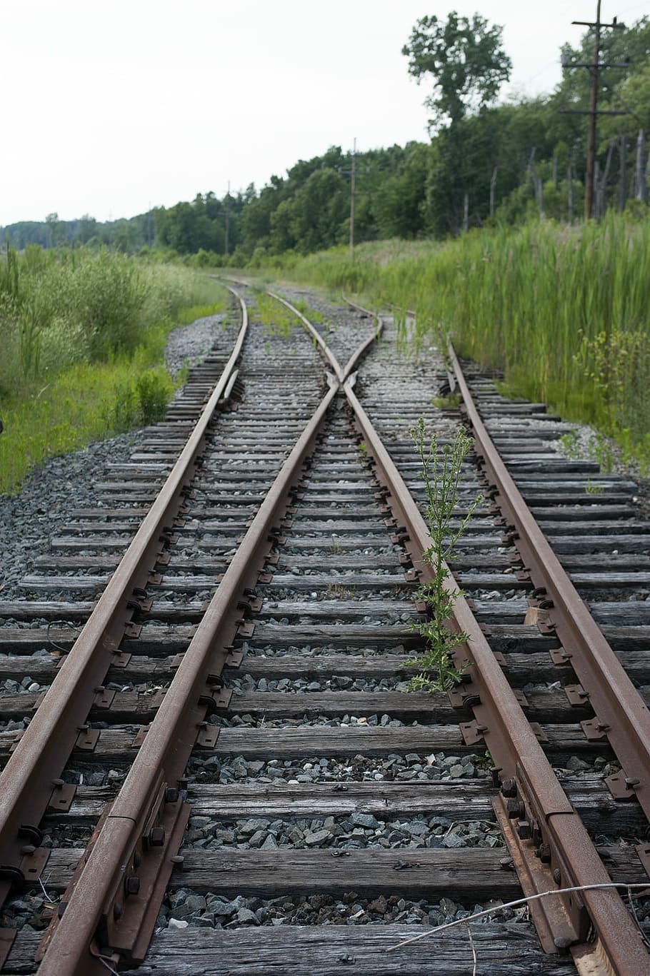 Outdoors, Railroad, Tracks, railroad track, rail transportation HD wallpaper