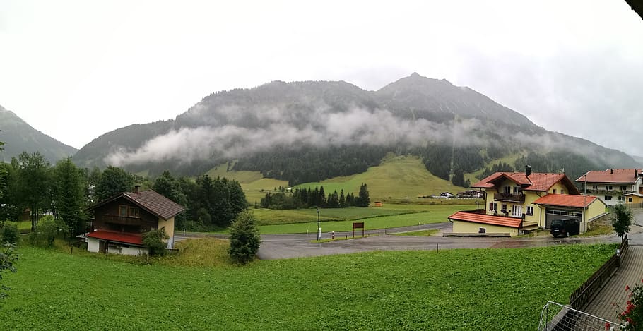 alps, mountains, clouds, tyrol, austria, nature, mountain landscape HD wallpaper