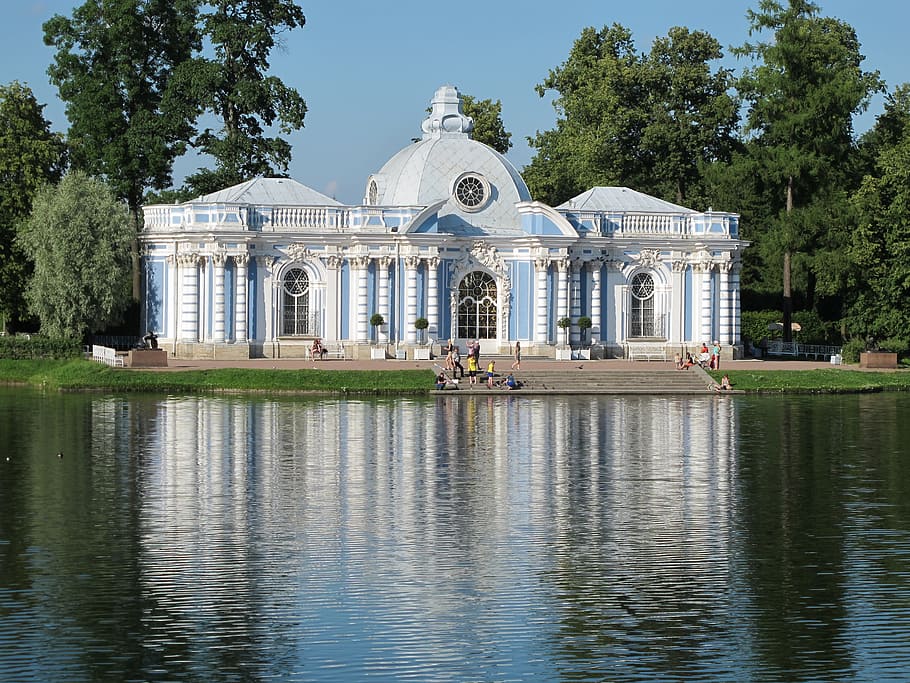 Russia, St Petersburg, ekaterina's palace, summer palace, architecture