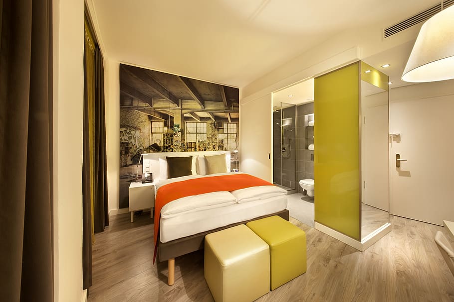 hotel, berlin, kurfürstendamm, domestic room, indoors, modern HD wallpaper