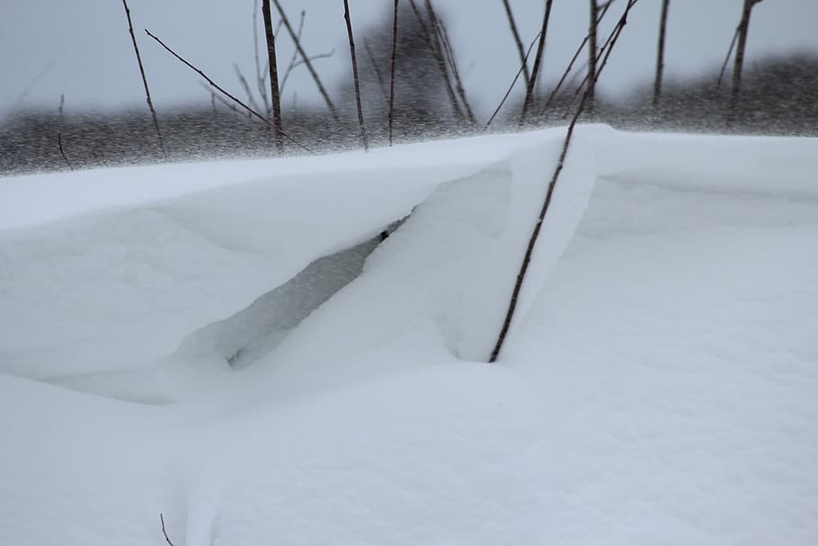 Snow, Cold, Snowdrift, winter, cold temperature, weather, no people HD wallpaper