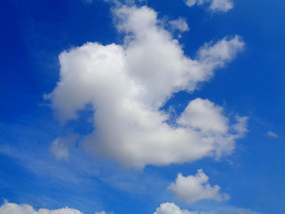 Clouds, Blue Sky, nature, weather, day, air, outdoors, cloud - Sky HD wallpaper