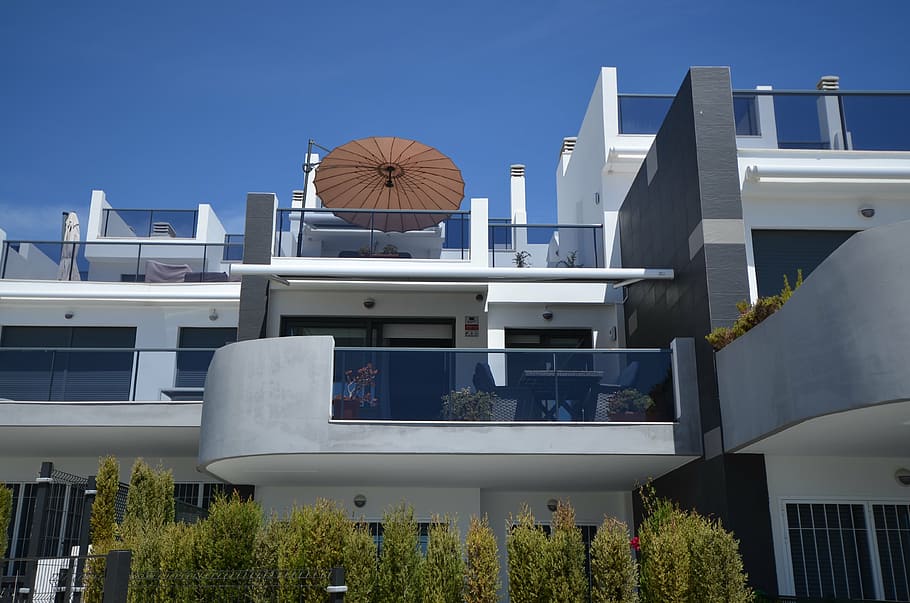 apartment, house, spain, architecture, building exterior, built structure HD wallpaper