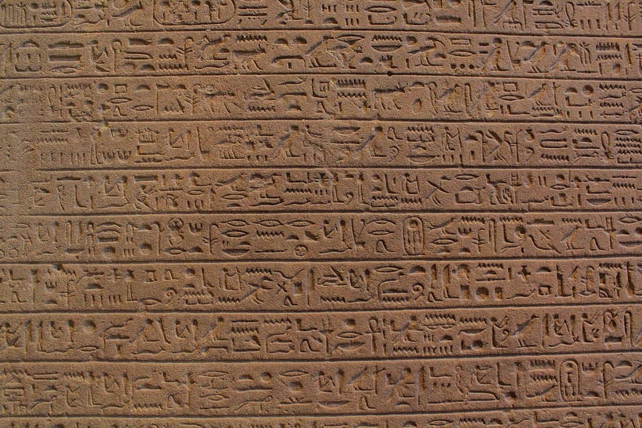 Egyptian Hieroglypics, text, pyramid, symbol, message, pattern, HD wallpaper