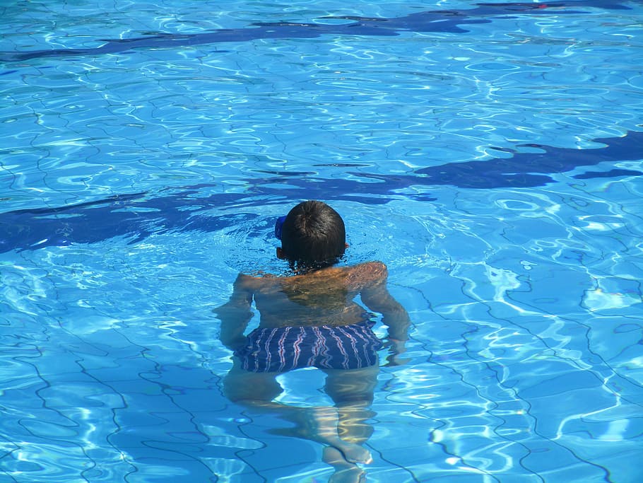 pool, water, swimming, guy, swimming pool, one person, real people HD wallpaper
