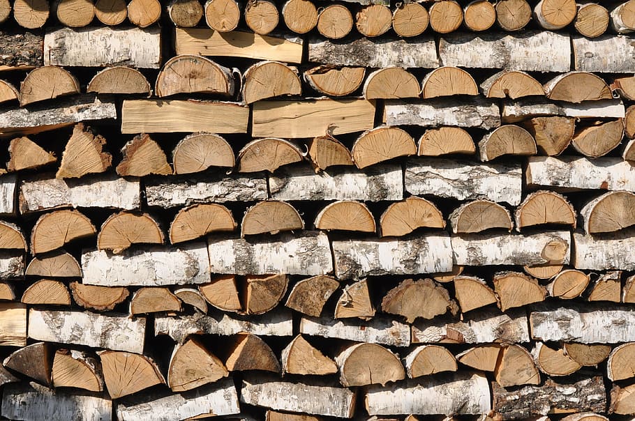 wood, logs, fuel, wood - material, firewood, lumber industry HD wallpaper