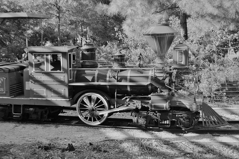 children's train, herman park, engine, tracks, sdf, railway HD wallpaper