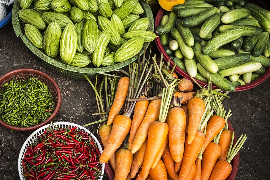 bundle of assorted vegetable lot, assorted veggies, vegetables HD wallpaper