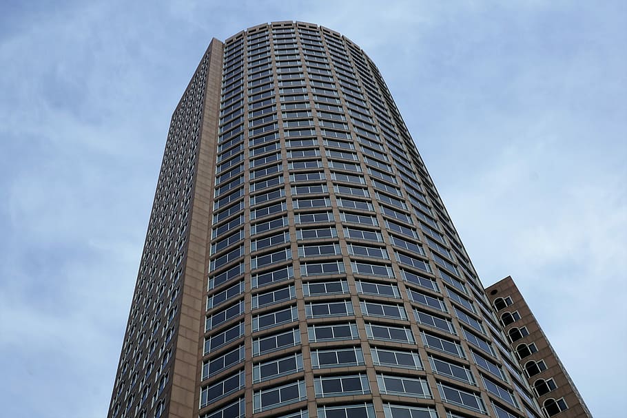 Boston, City, Skyscraper, Building, architecture, modern, low angle view HD wallpaper