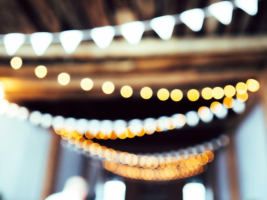 celebration, circle, illuminated, defocused, no people, indoors HD wallpaper