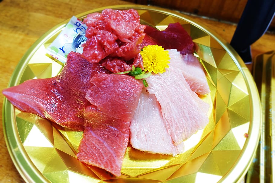 tuna, sushi, hermon three flat, food and drink, freshness, ready-to-eat HD wallpaper