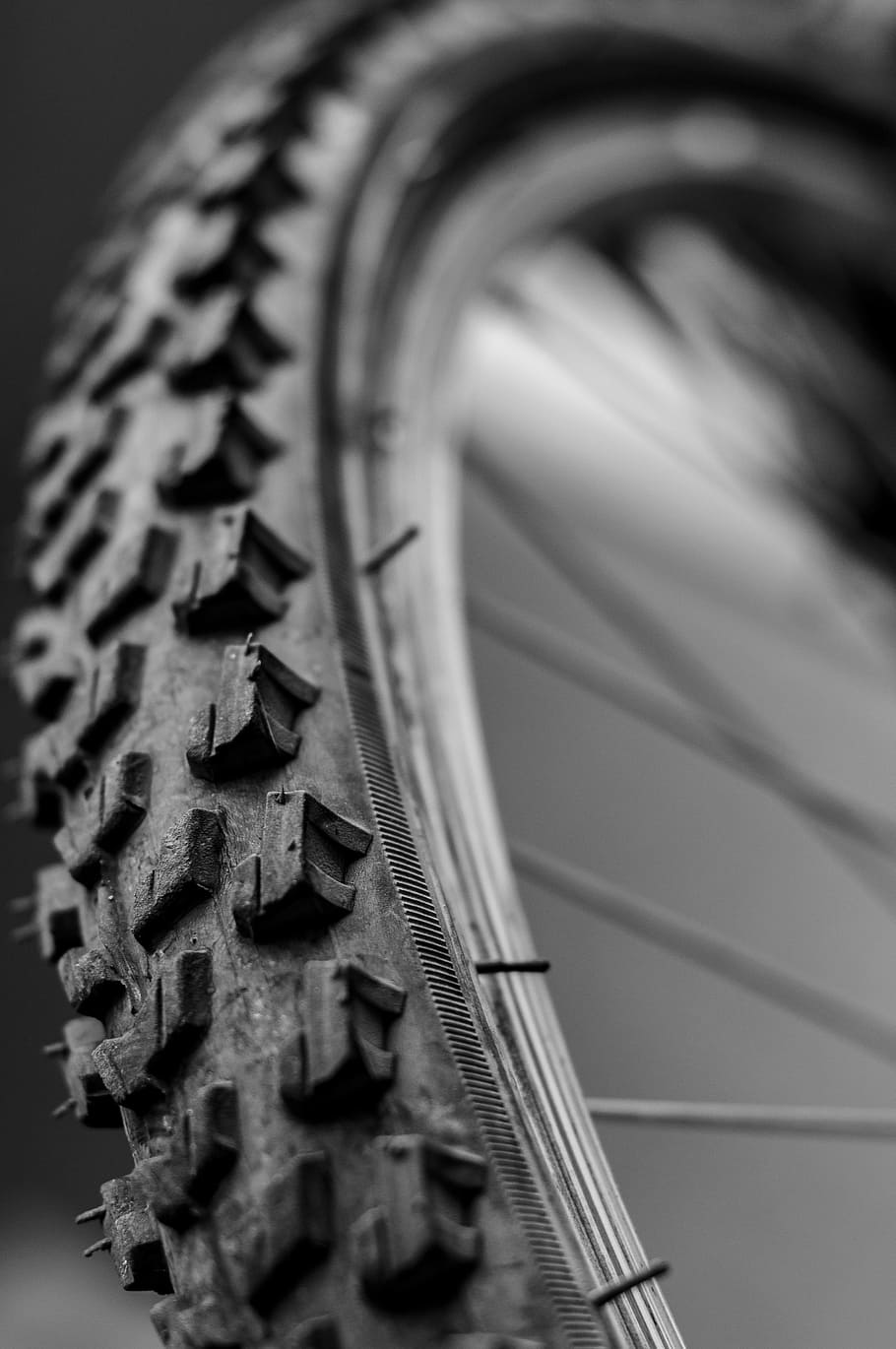 wheel, rubber, bicycle, nobody, macro, perspective, old, background