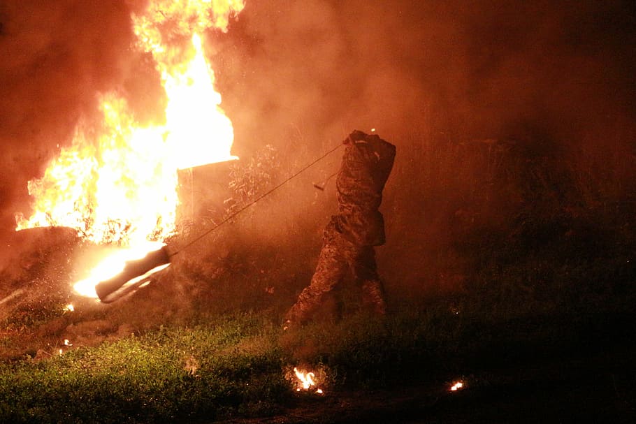 fire, extreme, burn, ivan kupala, burning, flame, fire - natural phenomenon HD wallpaper