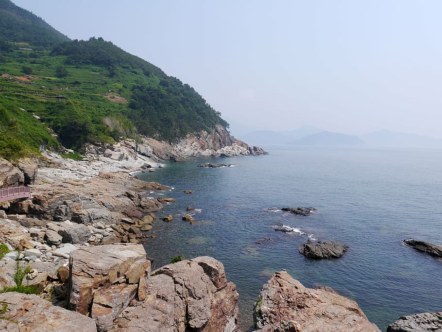 yeosu, travel, republic of korea, sea, namdo, nature, abstract, HD wallpaper