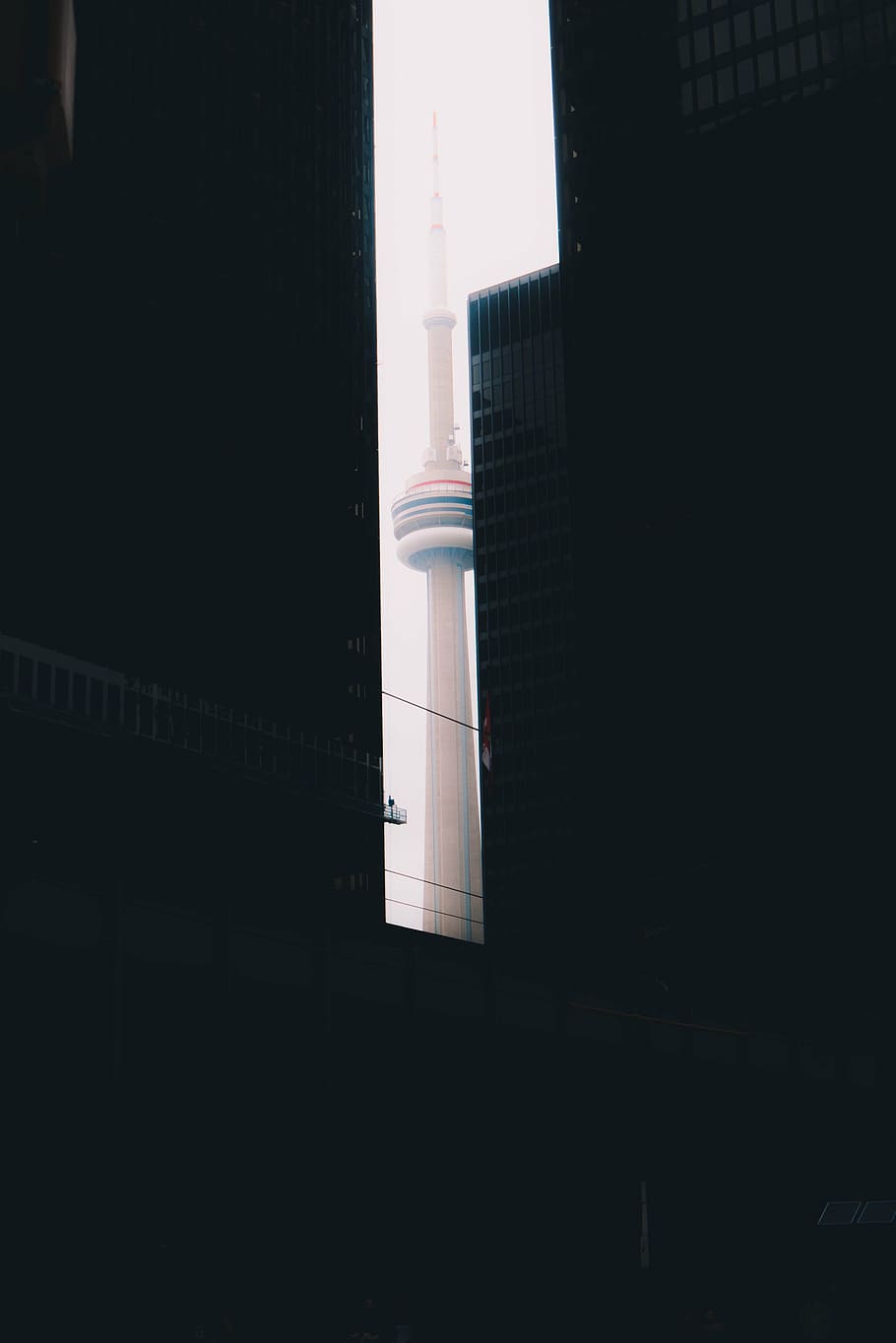 oriental pearl tower building, architecture, dark, infrastructure HD wallpaper