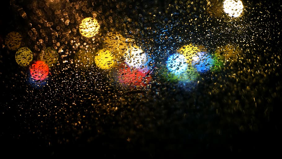 abstract, art, blur, bokeh, color, colorful, dark, design, drop HD wallpaper