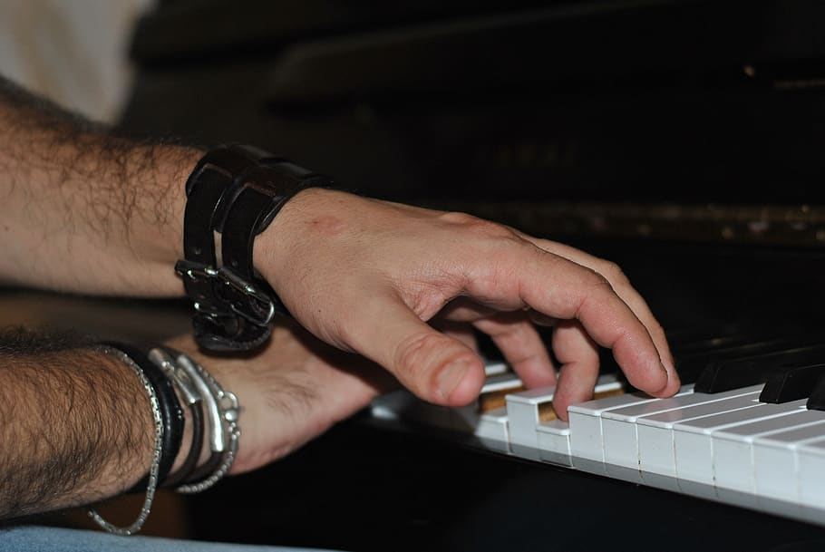 plan, keyboard, music, human hand, human body part, one person HD wallpaper
